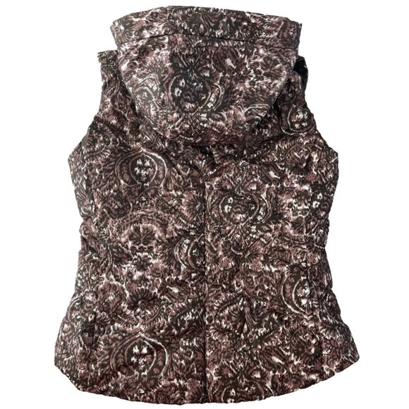 Patagonia Women’s W’s Down With It Vest Goose Down Puffer S Brown Zip Up Hood - Picture 11 of 14